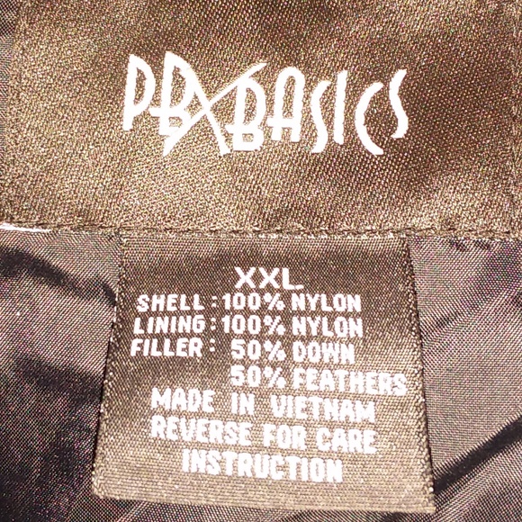 PBX Basics Black Down Filled Vest - Picture 7 of 7
